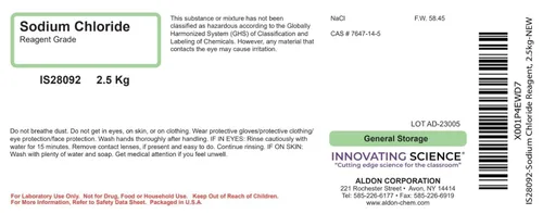 Vista 2 de ALDON Innovating Science - Reactivo de cloruro de sodio, 5.5 lbs - The Curated Chemical Collection