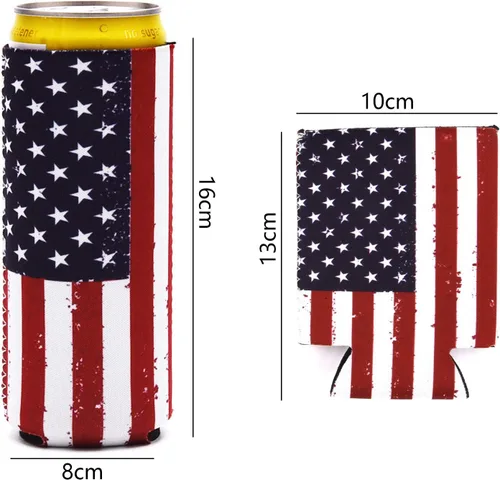 Vista 8 de Fundas para enfriadores de latas, paquete de 6 aislantes