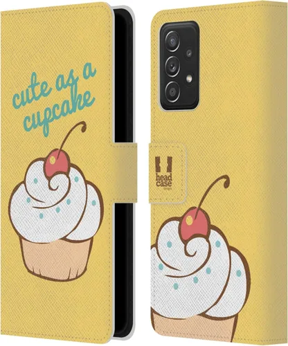 Vista 333 de Head Case Designs Assortment Cupcakes Happiness Leather Wallet Case Compatible with Samsung Galaxy A07 4G Surtido