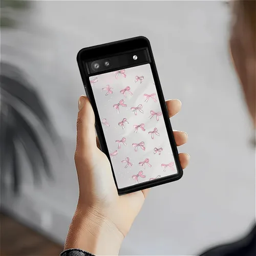 Vista 1746 de Compatible con Google Pixel 4A 5G Mobile Case Creative Acrylic Panel trasero Silicona Protección Grip especialmente diseñado para Google Pixel 4A 5G