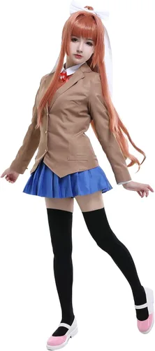 Vista 2 de miccostumes Uniforme escolar de anime para mujer, disfraz de cosplay