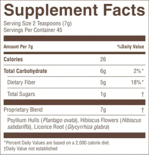 Vista 2 de Nature's Sunshine Combinación de cascos de psyllium 11 oz