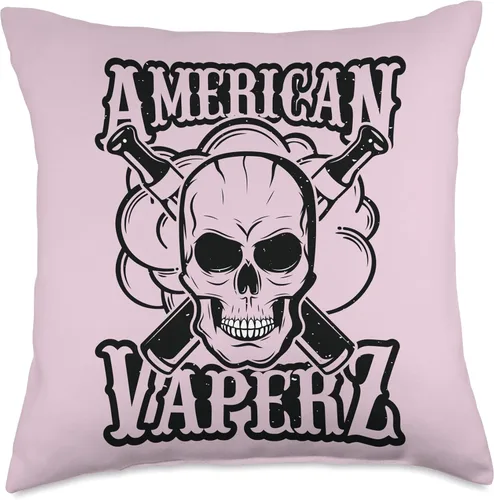 Vista 4 de The Vape Life Designs American Vaperz-Two Vape Bolígrafos y almohada Cloud, 16 x 16 pulgadas, multicolor