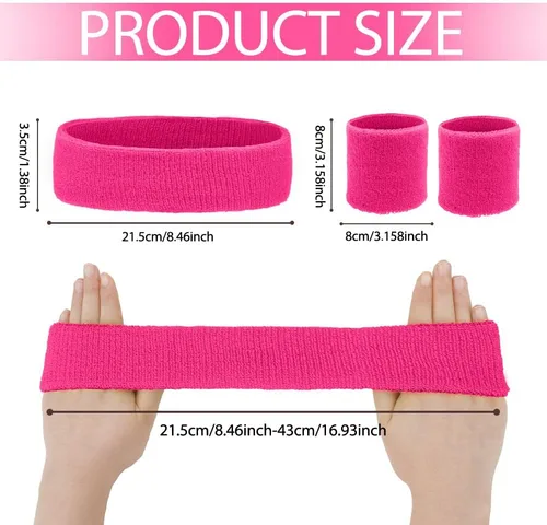 Vista 3 de Diademas de entrenamiento, diademas deportivas y al aire libre, accesorios de gimnasio, diadema que absorbe la humedad, bandas para el sudor