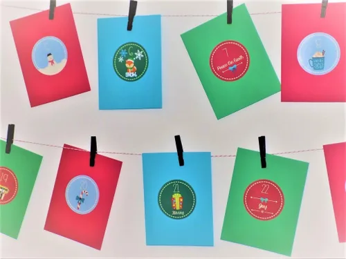 Vista 2 de SGD Kit de calendario de Adviento de cuenta regresiva de Navidad