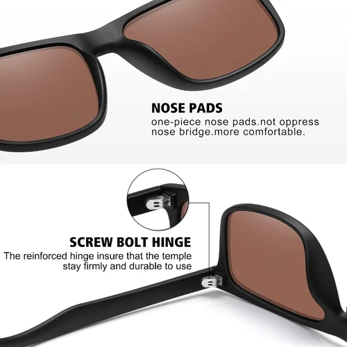 Vista 4 de MEETSUN Gafas de sol polarizadas para hombres y mujeres protección UV Estándar