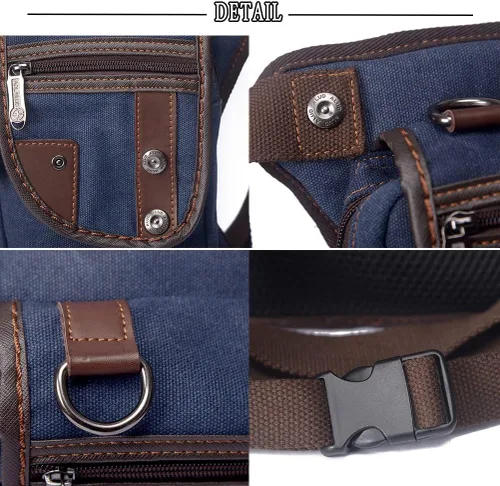 Vista 15 de Riñonera táctica al aire libre para hombres y mujeres, bolsa multifuncional para el muslo para motocicleta, bicicleta, senderismo, viajes, pesca