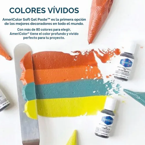 Vista 6 de Gel de pasta suave AmeriColor 4.5 oz, Super Rojo
