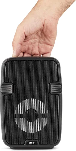 Vista 3 de QFX BT-60-BK Altavoz Bluetooth de 4 "con luces LED - Negro