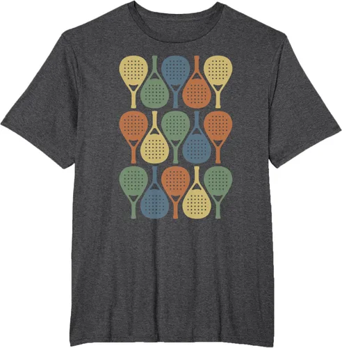 Vista 24 de Vintage Retro Padel Camiseta de Padel Sports Lover