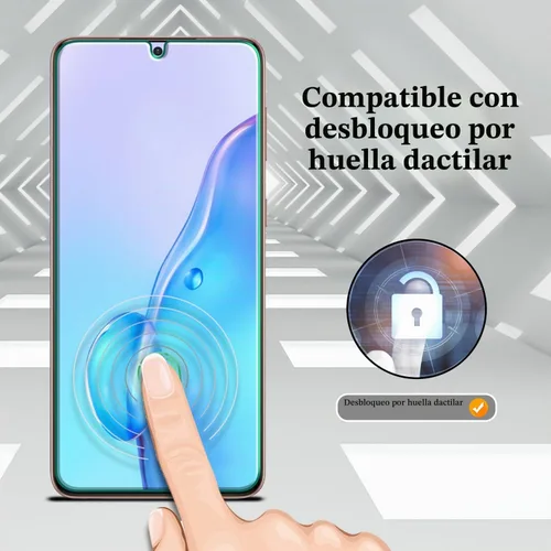 Vista 7 de Pokolan Paquete de 3 protectores de pantalla para Samsung Galaxy S21 Plus Transparente
