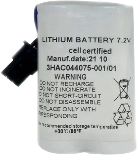 Vista 3 de YICUAA 3HAC044075-001/01 7.2V para ABB Robot CPU SMB Batería ABBTA521 ABB3HAC16831-1 Batería de litio (10 piezas)