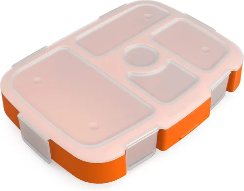 Vista 14 de Bentgo® Kids Prints Bandeja con Cubierta Transparente - Reutilizable, Sin BPA, Recipiente de Preparación de Comidas de 5 Compartimentos con Control