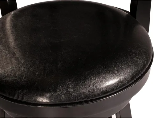 Vista 3 de Hillsdale Fairfox Taburete de bar de madera giratorio de 30.5" de altura, Negro