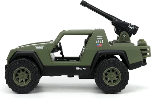Vista 5 de Jada Toys G.I. Joe 1:32 V.A.M.P - Vehículo fundido a presión con figura de Duke, 33083