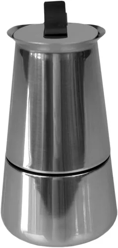 Vista 8 de Home Basics EM00248 - Máquina de café expreso de acero inoxidable de 2 tazas, color plateado