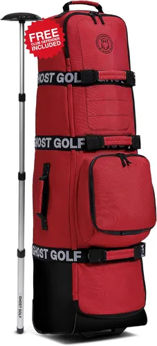 Vista 9 de Ghost Golf AWOL - Bolsa de viaje de golf para aerolíneas con ruedas, funda de viaje acolchada suave para palos de golf que se adapta a todas