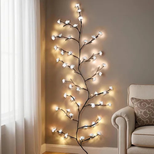 Vista 9 de Enchanted 9.5ft 160LED Willow Vine Luces con control remoto 8 modos