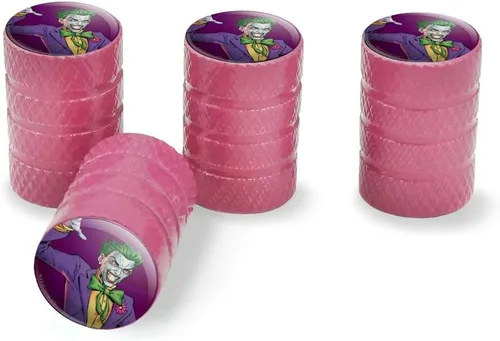 Vista 12 de GRAPHICS & MORE Batman Joker Carácter Llanta Llanta Llanta Aluminio Válvula Stem Caps