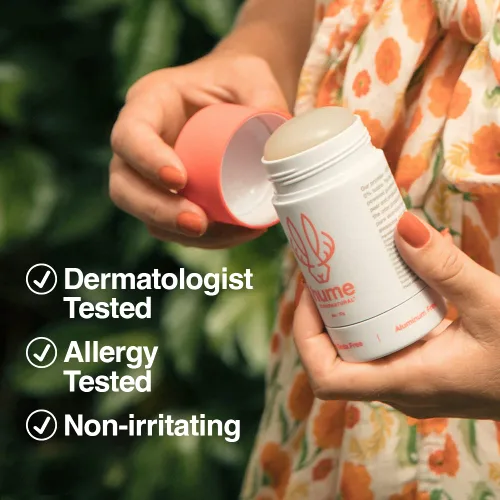 Vista 5 de Hume Supernatural Desodorante sin aluminio para mujeres y hombres, seguro para pieles sensibles, probiótico, a base de plantas, sin bicarbonato