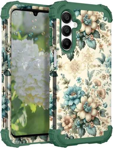 Vista 76 de Hocase Funda para Galaxy A37 5G, protección resistente a prueba de golpes, parachoques de goma de silicona suave+funda protectora híbrida