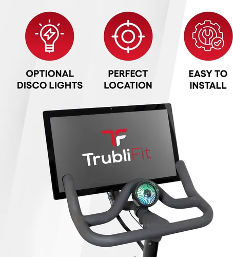 Vista 6 de TrubliFit Ventilador para Bicicleta Peloton y Cinta de Correr Peloton – Accesorios para Peloton – Compatible con Bicicleta Original, Bicicleta+