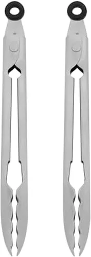 Vista 10 de KitchenAid Pinzas de acero inoxidable con punta de silicona, 12 pulgadas, Aqua Sky