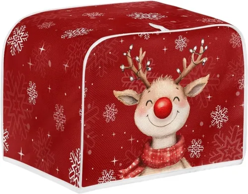 Vista 16 de Dolyues Beach Toaster Cover 2 Slice Universal Size Microwave Oven Dustproof Cover Women Gift Small Bread Cover with Portable Handle