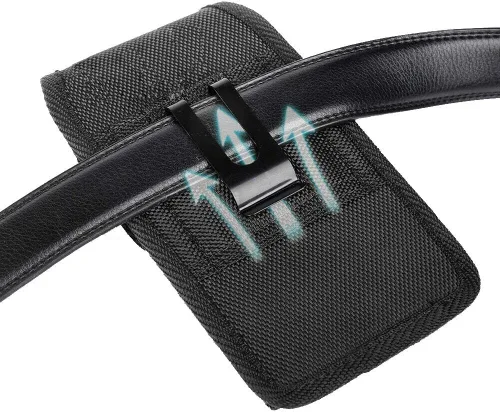 Vista 5 de Funda para teléfono de cintura para Xiaomi Redmi K30 Pro V 9 9A 9C 10X Redmi Note 9 9S 9 Pro Max cinturón clip caso nylon bolsa con trabillas