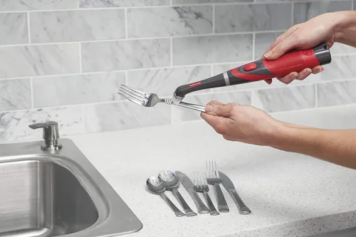 Vista 4 de Rubbermaid Reveal Power Scrubber - Cabezal Conectable de Cerdas Suaves y Velcro con 6 Almohadillas de Microfibra para Cepillo Eléctrico Inalámbrico
