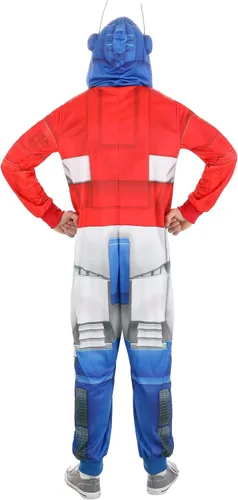 Vista 6 de Fun Costumes Traje de Unión Transformers Optimus Prime para adultos