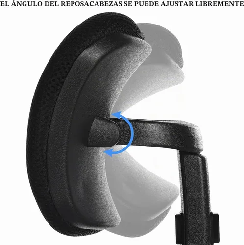 Vista 3 de Cabilock Silla de oficina ajustable para reposacabezas con soporte de cuello con malla transpirable acoplable para silla de computadora, almohada