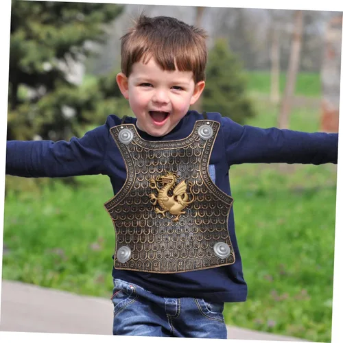 Vista 9 de TOYANDONA Escudo infantil de juguete medieval escudo para niños, juguetes para niños, 2 piezas, soldado, juego de rol, disfraz retro