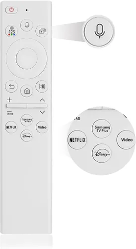 Vista 9 de para Samsung TV Remote BN59-01385A, compatible con Samsung Smart TV 2019-2025, control remoto de voz de carga solar, USB-C recargable