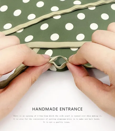 Vista 4 de Bufanda de moda de cinta para el cabello con asa para el cabello, pañuelo para el cabello