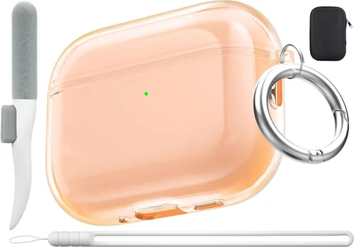 Vista 9 de Funda de protección contra caídas para AirPods Pro 2 con kit de limpieza B-Negro