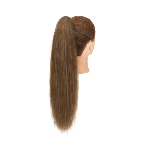 Vista 69 de Rich Choices Extensión de cola de caballo con clip de garra, cabello humano real, una pieza, extensiones de cabello largo Remy para mujer, #18P613