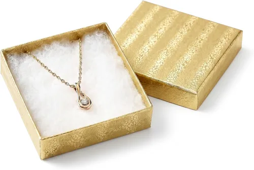 Vista 10 de TheDisplayGuys - 25 cajas de regalo de cartón con insertos - lámina dorada