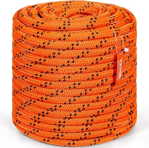 Vista 14 de VEVOR Cuerda de nailon trenzada, 3/16 pulgadas x 250 pies, 32 hebras, 720 LBS de resistencia a la rotura para exteriores, aparejo de árbol arborista
