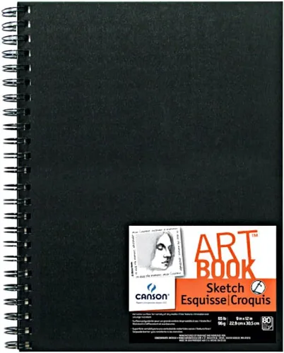 Vista 8 de Canson Artist Series - Cuaderno de bocetos de 5 x 7 pulgadas, 160 páginas (65 libras/3.39 oz), papel de artista para adultos y estudiantes, grafito