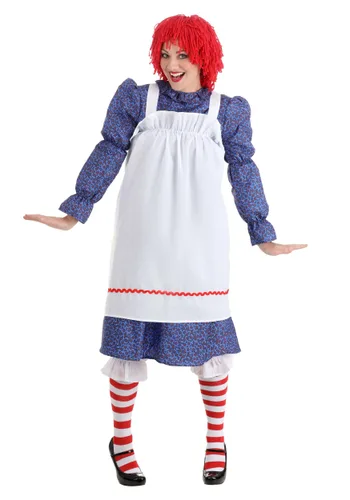 Vista 2 de Disfraz de muñeca de trapo para adulto Multicolor