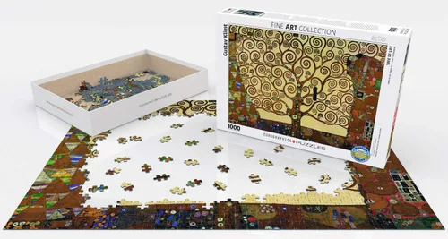 Vista 2 de Árbol de la vida por Gustav Klimt - Rompecabezas de 1000 piezas