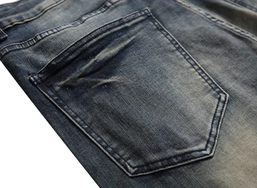 Vista 6 de MICKASON jeans rasgados y entallados para hombre