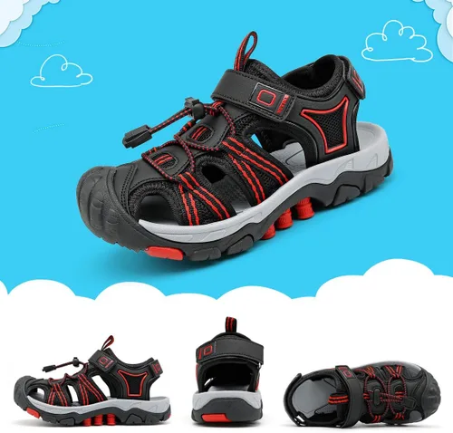 Vista 7 de VITUOFLY Sandalias para niños al aire libre senderismo deportes sandalias niñas piscina playa zapatos de verano zapatos de agua zapatillas
