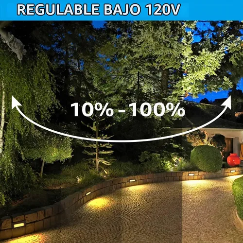 Vista 6 de LEONLITE Actualización 5CCT Luces LED de paso, 120V-277V, bronce aceitado