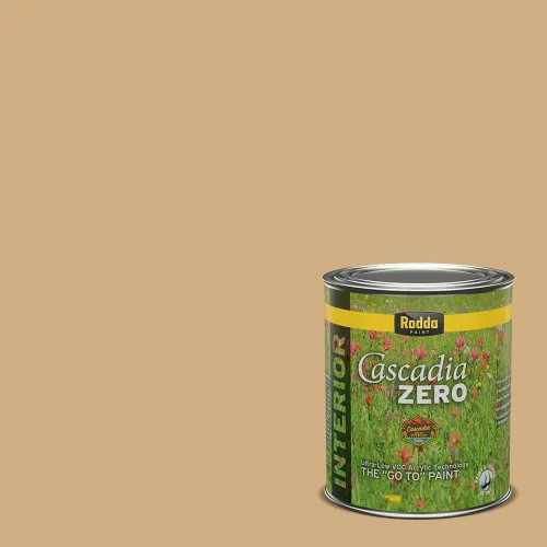 Vista 42 de Rodda Paint CASCADIA ZERO - Pintura satinada e imprimación para interiores en uno, cuarto de galón, albaricoque primavera