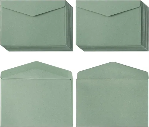 Vista 9 de Paquete de 120 mini sobres negros de papel kraft de 4.13 x 2.76 pulgadas para tarjetas de regalo Autoadhesivo, pequeños bolsillos, para tarjetas