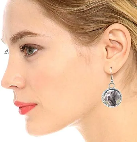 Vista 2 de Arthwick Store Weimaraner - Pendientes para cachorros