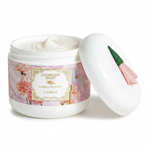 Vista 7 de Camille Beckman Crema de terapia de manos de glicerina, lavanda mora, 8 onzas