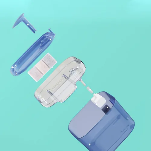Vista 5 de 20 filtros de fuente para mascotas, filtro de agua de repuesto para Petory con paquete de 10 esponjas de repuesto para prefiltro de agua